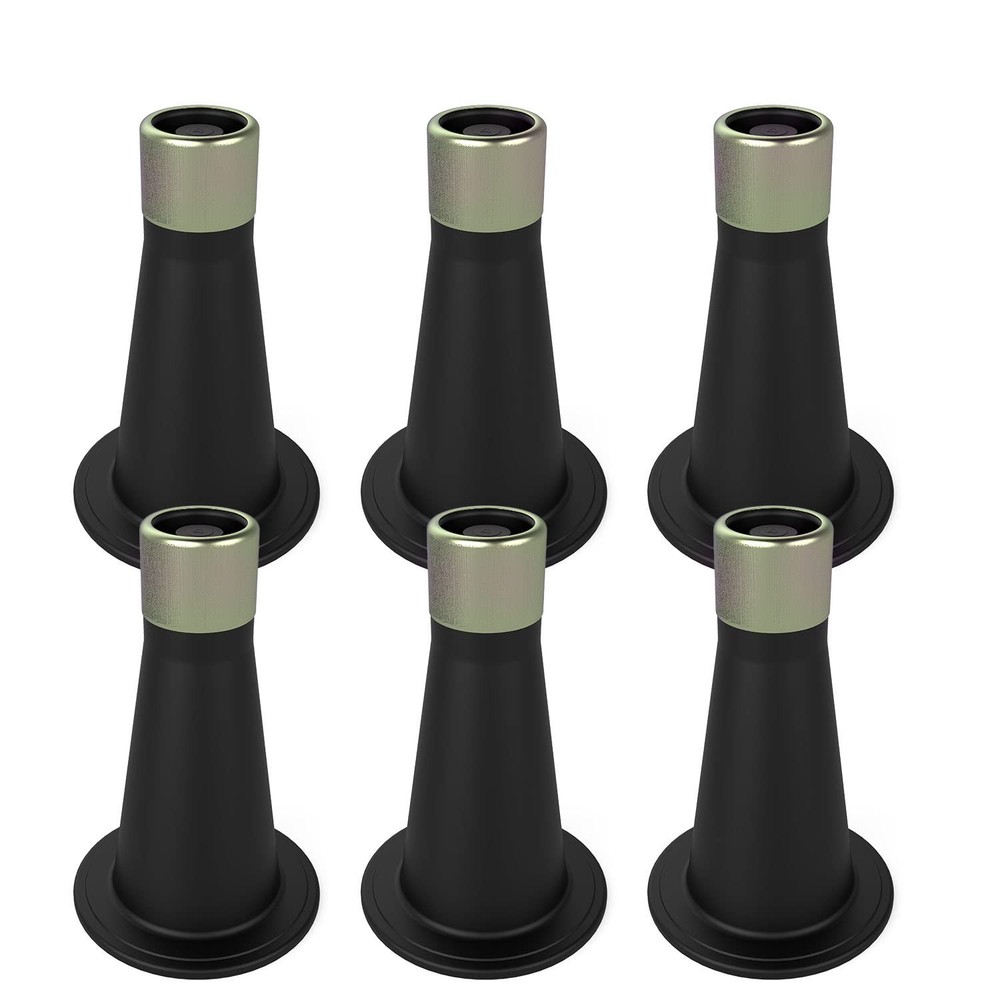 6 Pcs Bed Frame Feet,Bed Frame Feet for Replace Wheels,Risers for Bed Frame,Prev