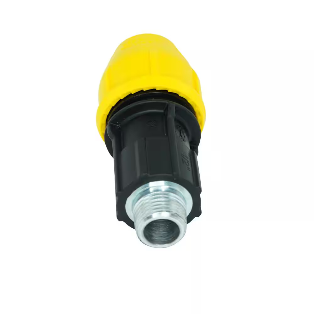 3/4 In. Polypropylene Underground Yellow Poly Gas Pipe Conversion Fitting