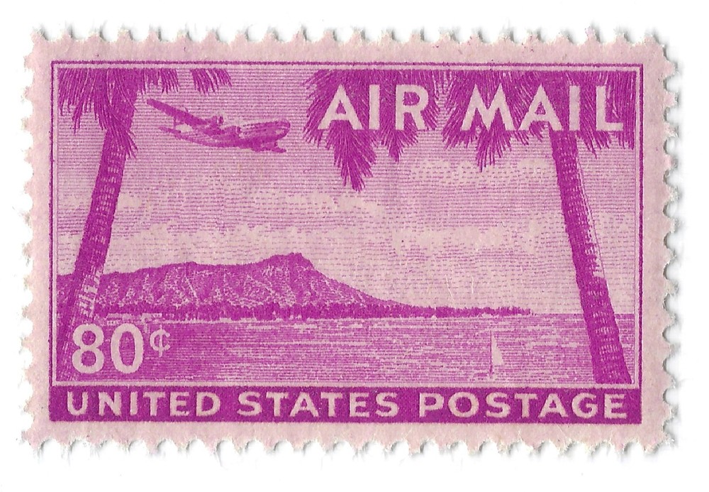 Stamp US C46, Airmail Diamond Head MNH