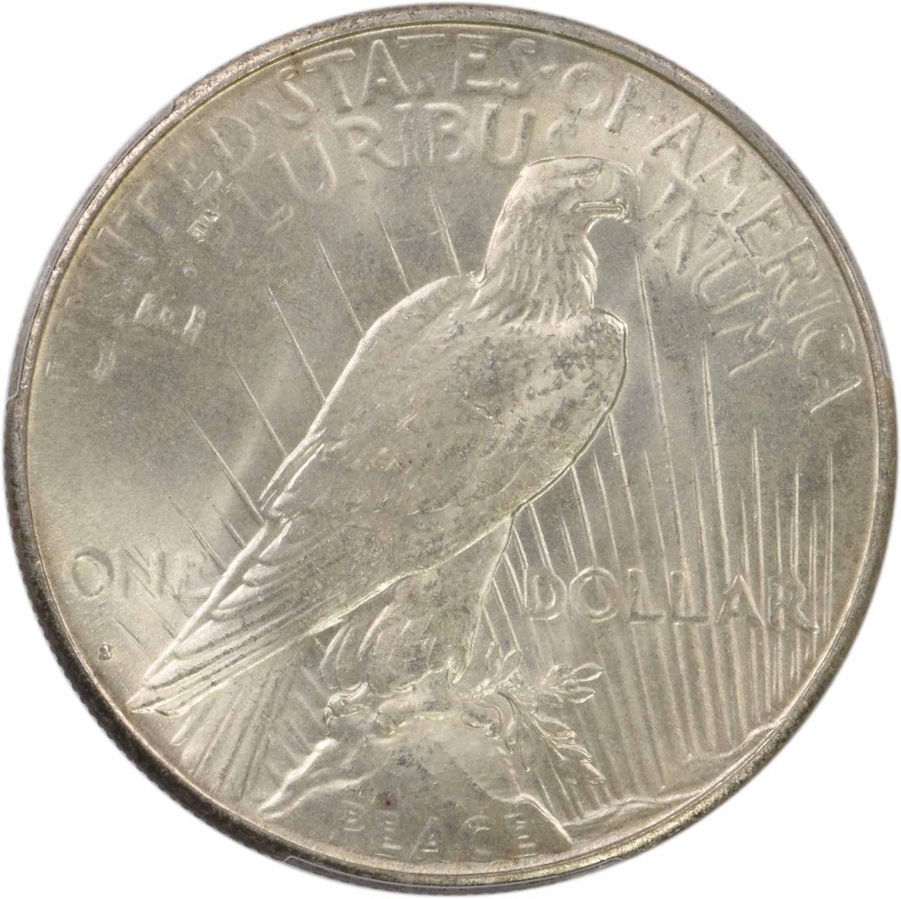 1927-S Peace Silver Dollar MS64 PCGS