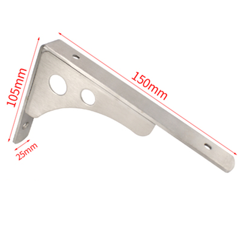 Solid Thickening Stainless Steel Triangular Support Bracket Wall Shelf Mounted