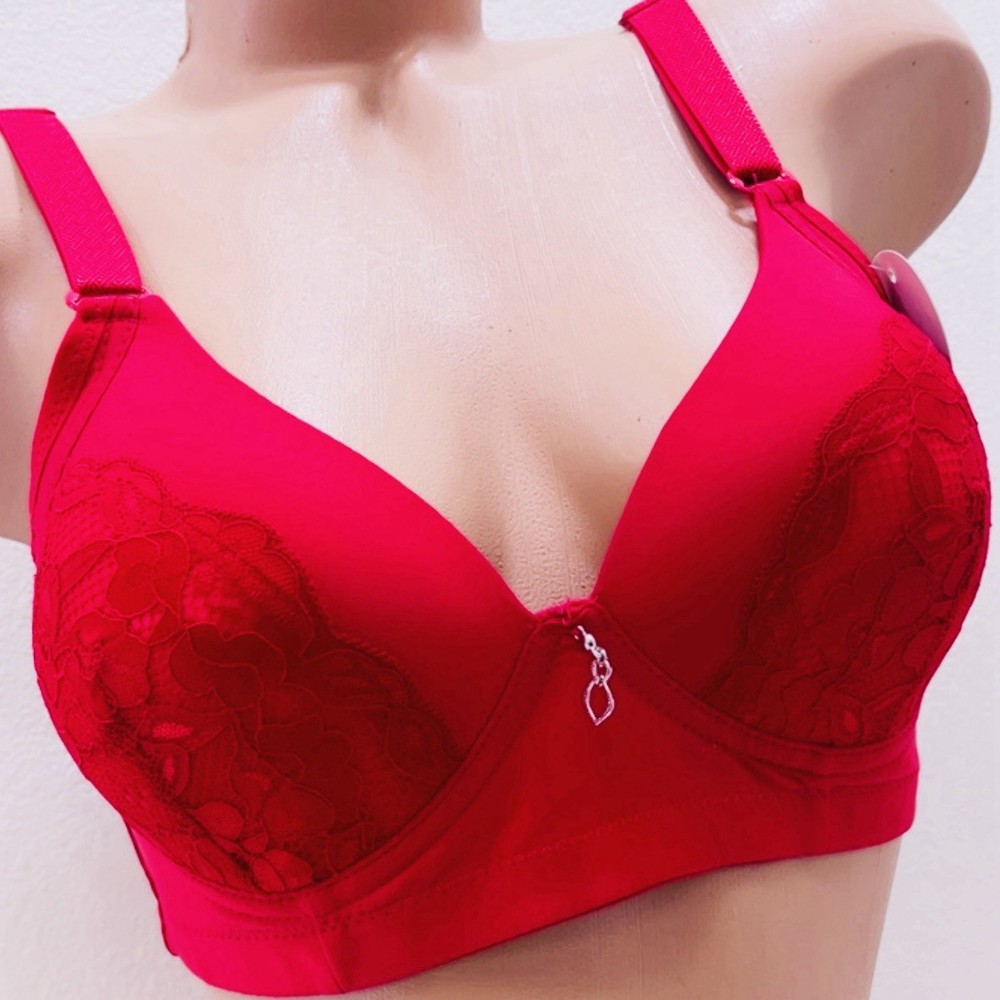 LOT 6 Full Coverage Comfort Side Support 3Hook Light Padded Unlined Wireless Bra