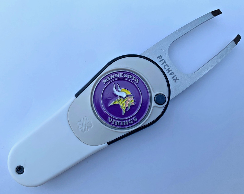 Minnesota Vikings Pitchfix Icon Switchblade Golf Ball Marker Divot Tool