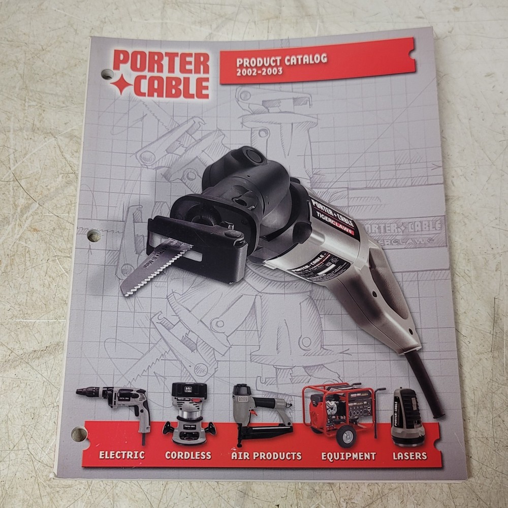 Porter Cable Power Tool Catalog 2002-2003