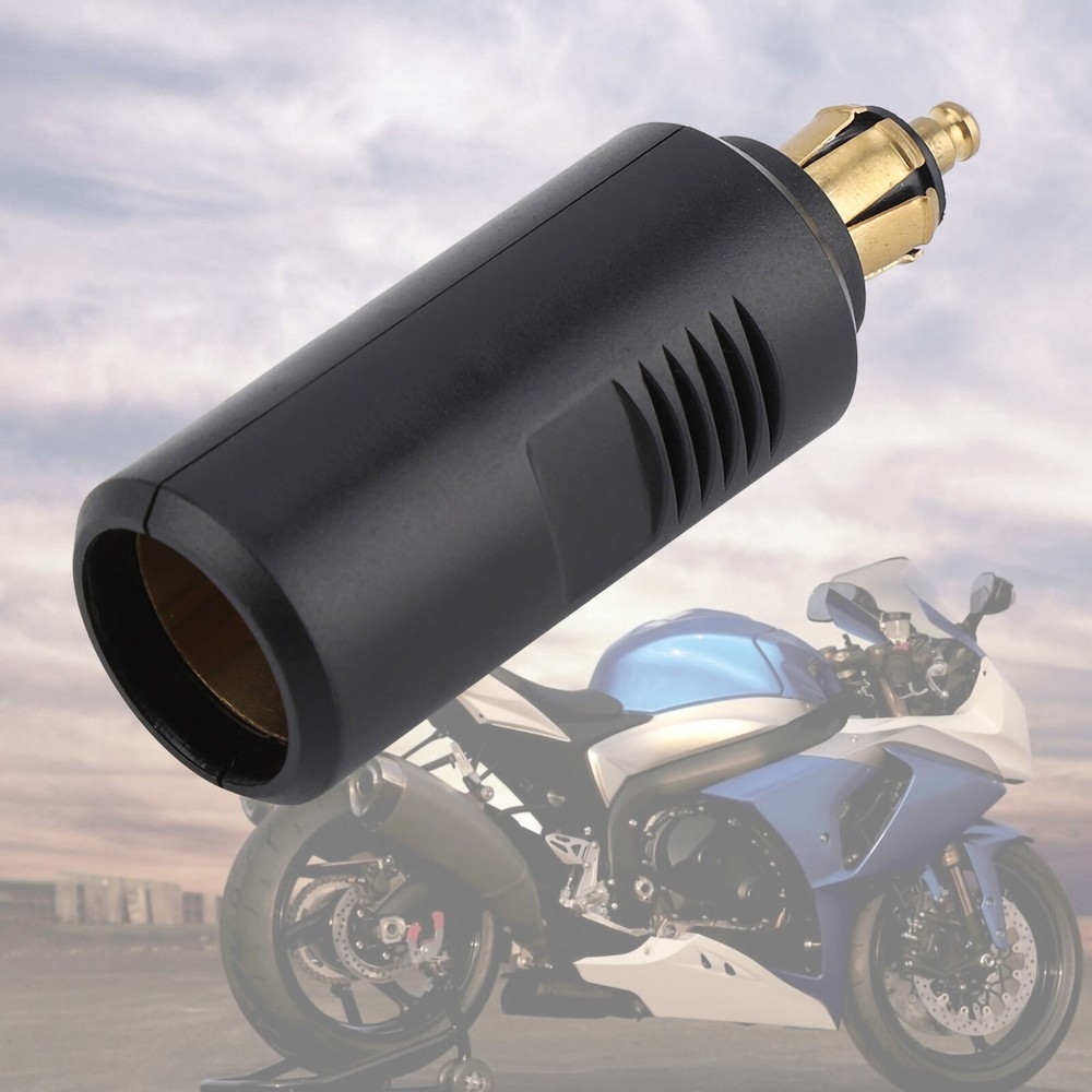 12V Universal Motorcycle Cigarette Lighter Plug Adapter for DIN Socket