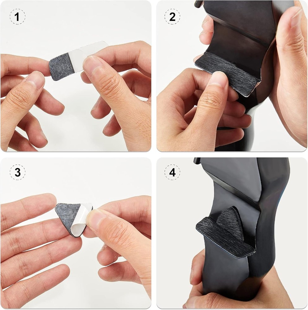 Customizable Archery Arrow Rest Set with Rectangle and Triangle Pads