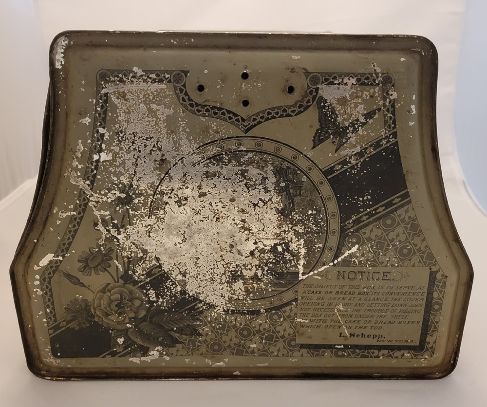 Antique Schepp's Cake Box