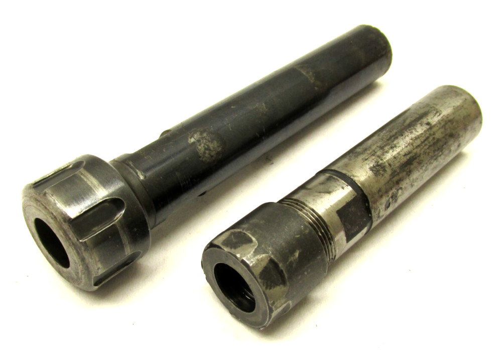 2 ER16 COLLET CHUCK EXTENSIONS w/ 3/4" SHANKS