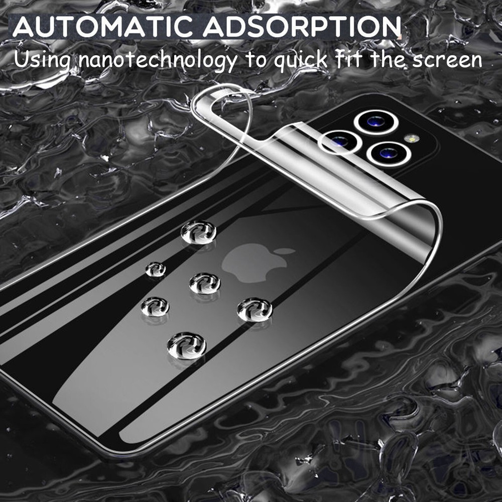 Hydrogel Film Soft Screen Protector For iPhone 14 15 Pro Max 12 13 11 Back+Front