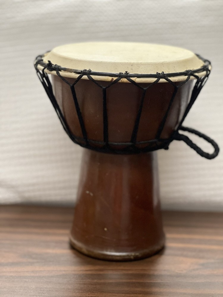 Vintage handmade Djembe drum