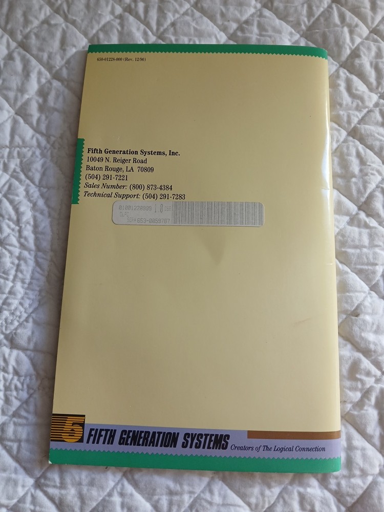 Vintage Disklock Password Protection User Manual 1990