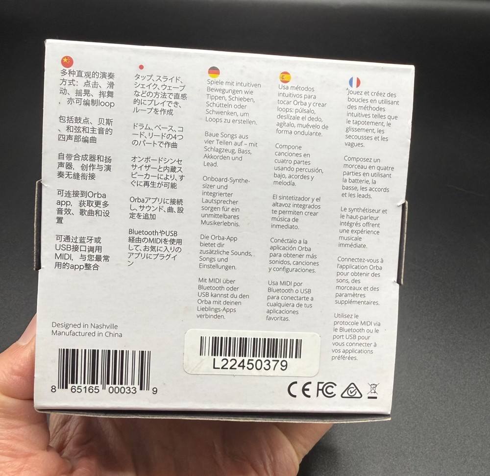 Artiphon ORBA Synth Controller Synthesizer Looper MIDI Controller TESTED