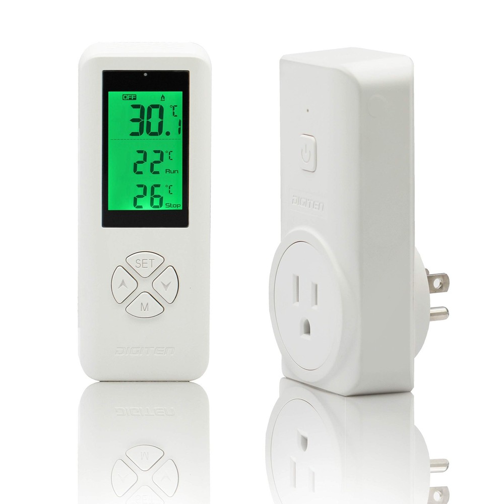 DIGITEN Wireless Temperature Controlled Outlet, Digital Plugin Thermostat wit...