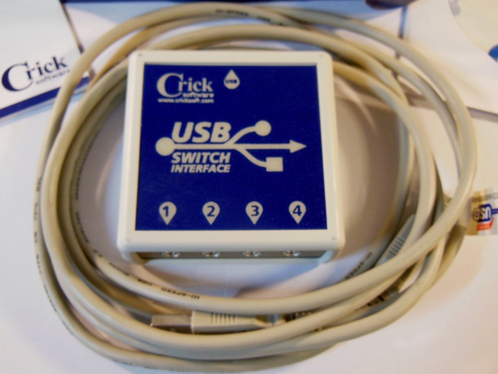 CRICK USB Switch Interface, New Old Stock w/ Software, Cable & User Guide, Nice