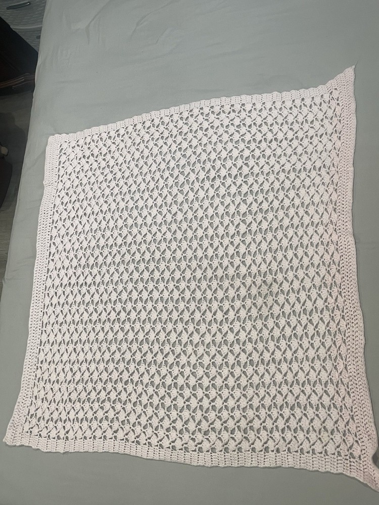 Baby Pink Crochet Blanket
