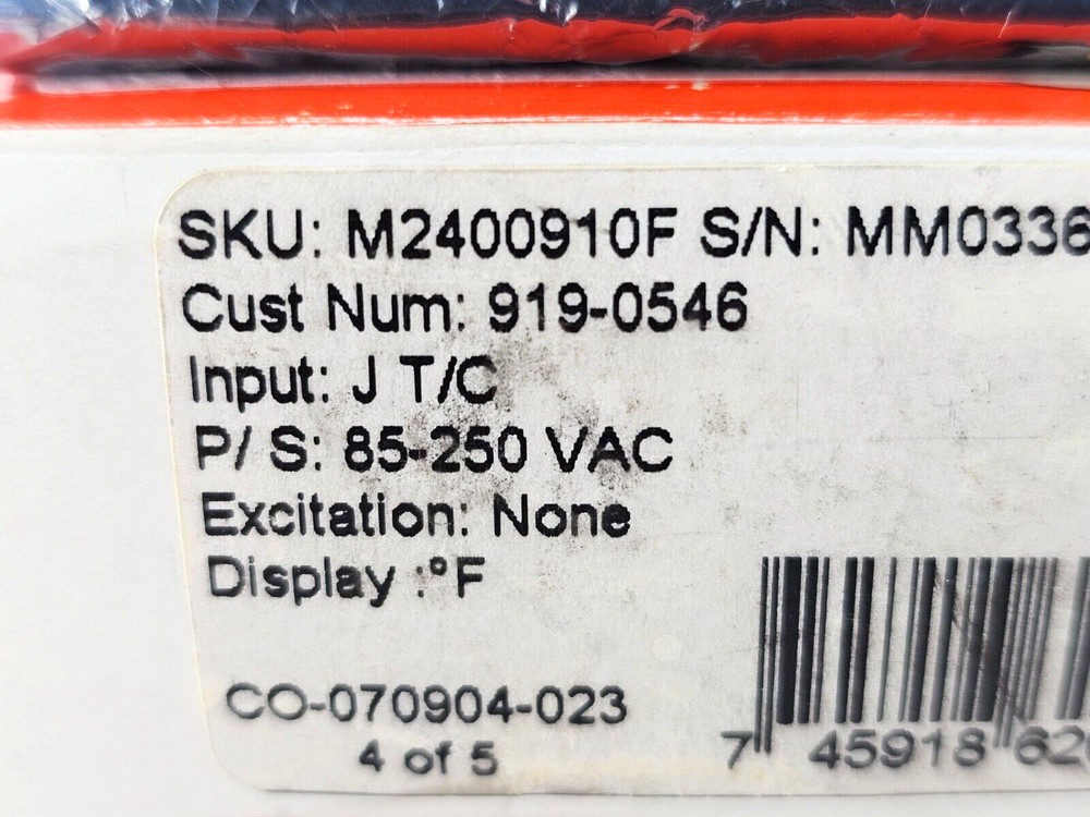 Simpson M2400910F Digital Panel Meter, 4-Digit, LED, 60x72x72mm, Panel Mount