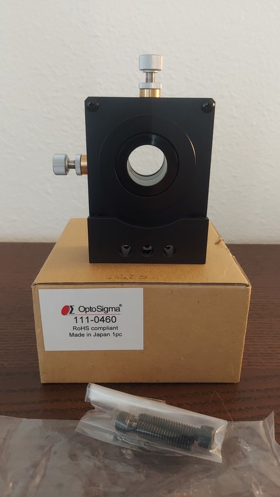 Optosigma 111-0460 3-axis lens holder NOS opened box