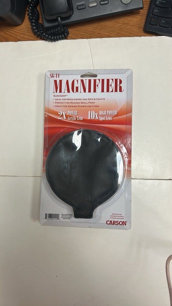 Carson Sure Grip Handheld Magnifier SG-14