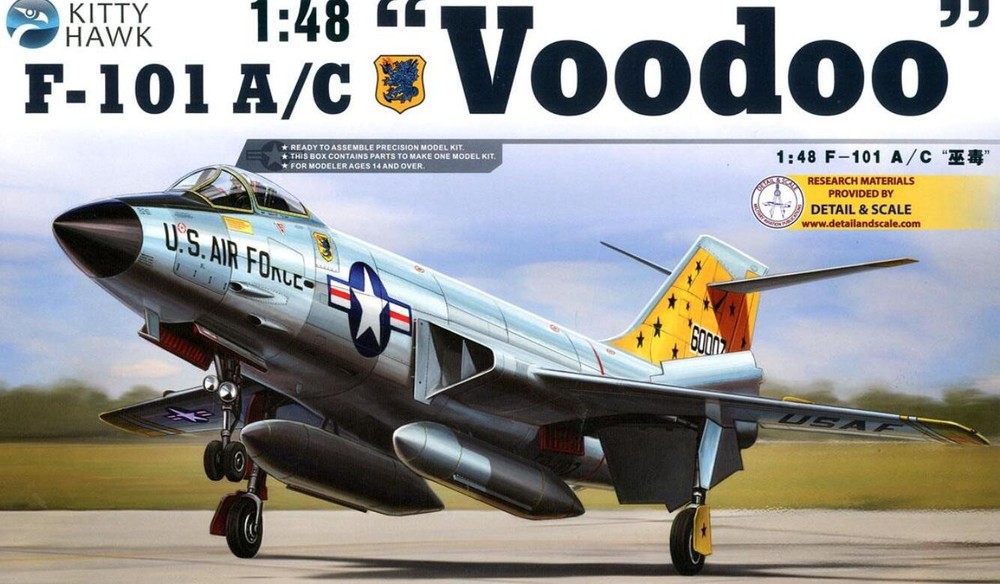 Kitty Hawk 80115 1/48 F-101 A/C Voodoo Model Kit