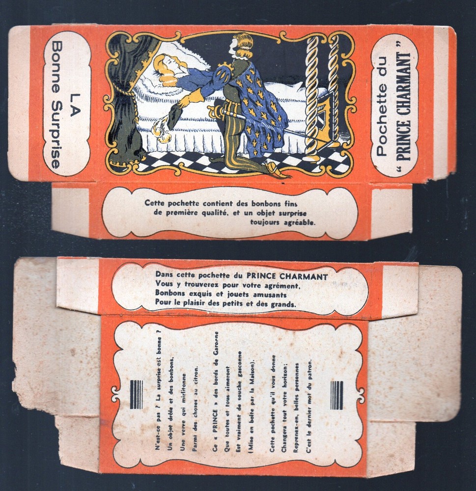 candy packaging POCHETTE DU PRINCE CHARMING P29165