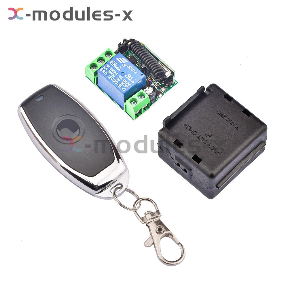 DC12V 10A 1/2CH Relay Wireless 433mhz Remote Control Switch Receiver Transmitter
