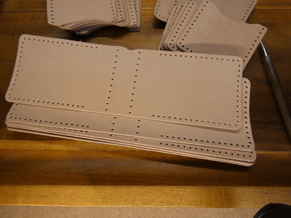 Leather Spring Clip wallet Kit-HAND STITCH