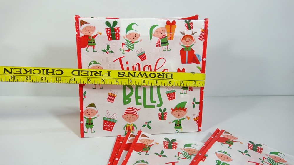 Assorted Christmas Small Peanuts & Medium Christmas Holiday Plastic Gift Bags