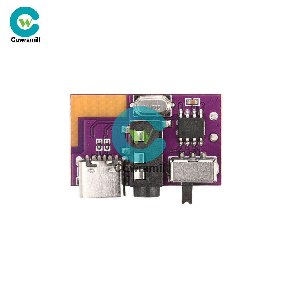 5pcs Type-C DC3.5V-5V 5W Mono Audio Amplifier Bluetooth Decoding Board TWS 3.5mm