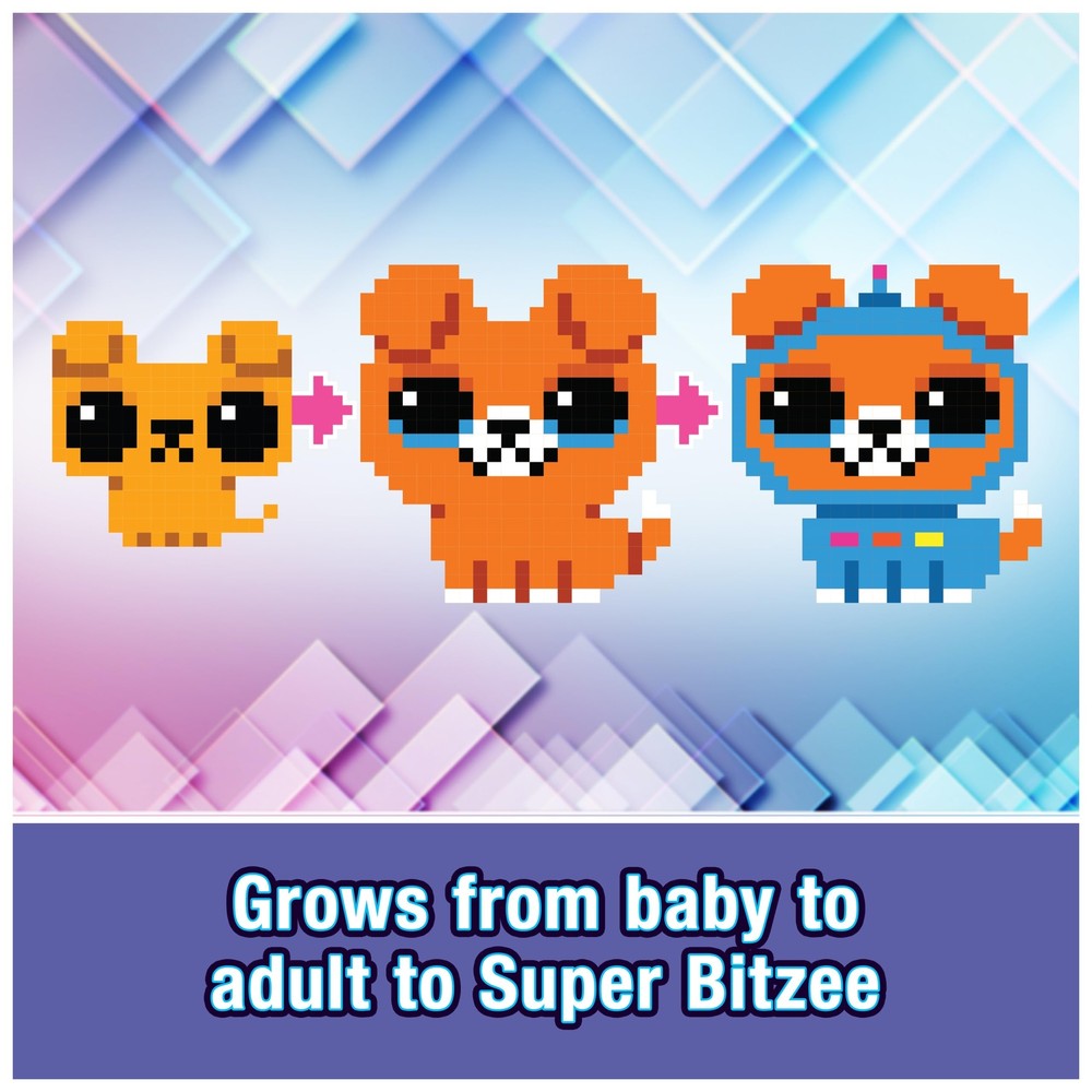 Bitze Interactive Toy Digital Pet and Case with 15 Animals Inside React to T...