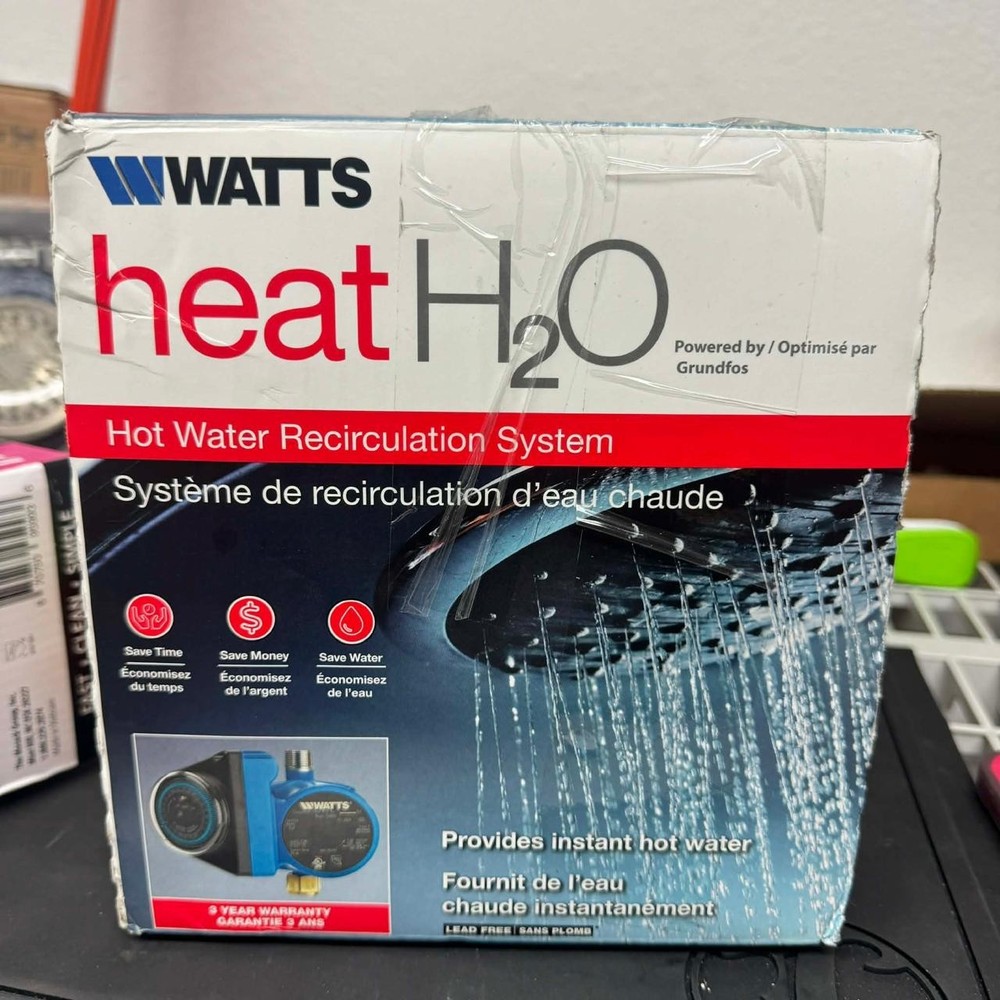 Watts Hot Water Recirculation System, heat H2O, 24 Hr Programmable Timer