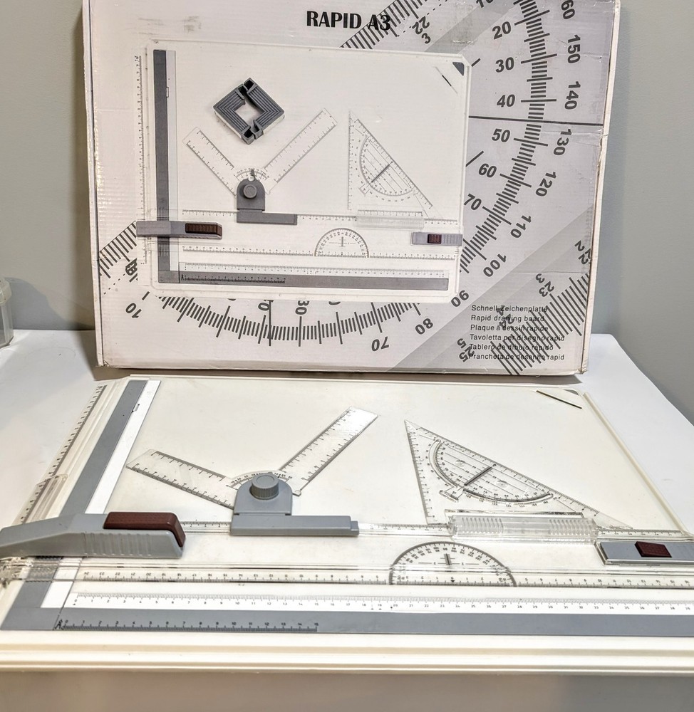 Portable Drawing Board Rapid A3 Multi-Function Metric Drafting Table NIB
