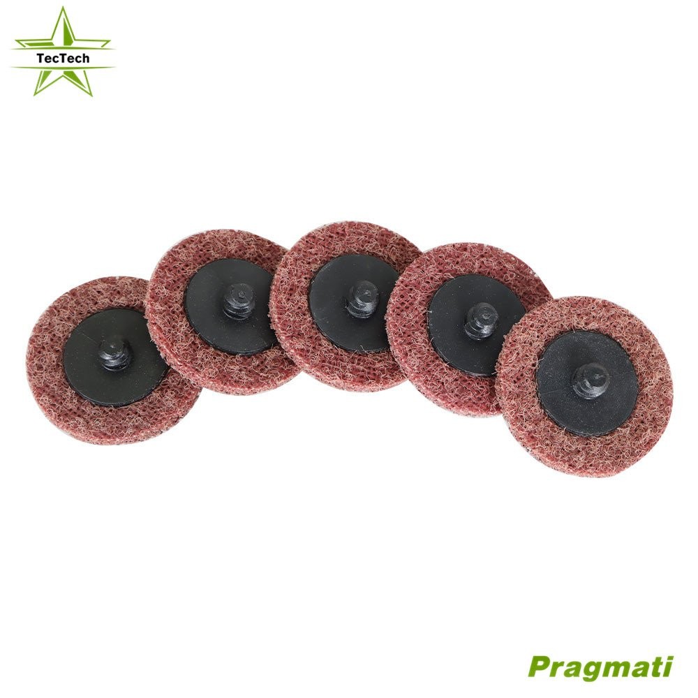 50Pack 2" Medium Surface Conditioning Discs Roll Lock Die Grinder Sanding Pads