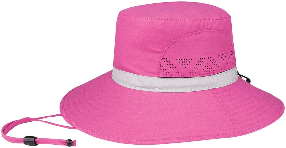 Fuchsia Mega Cap Sun Hat with UV 50+ Protection, Moisture-Wicking & Adjustable