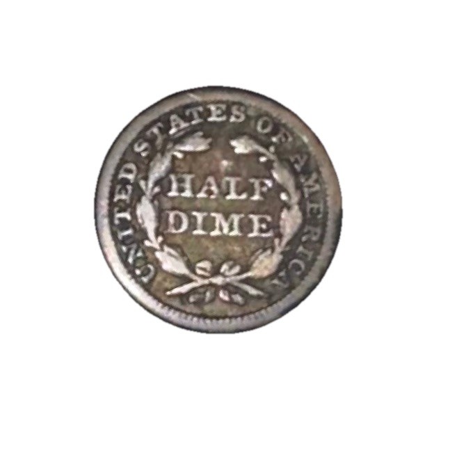 5c Seated Liberty Half Dime 1853 With Arrows