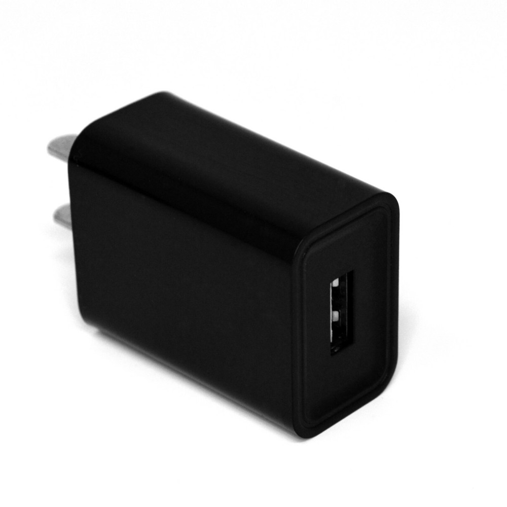 USB Wall Charger Plug AC Power Adapter for Samsung Android and iPhone (BLACK)