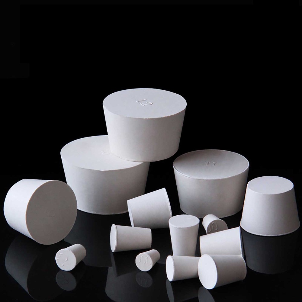 Rubber Bungs Laboratory Flask Stoppers Solid Hole Stopper Tapered, Various Sizes
