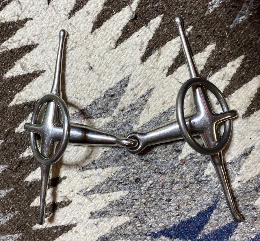 Horse BIT - 5" Full Cheek snaffle with moving rings