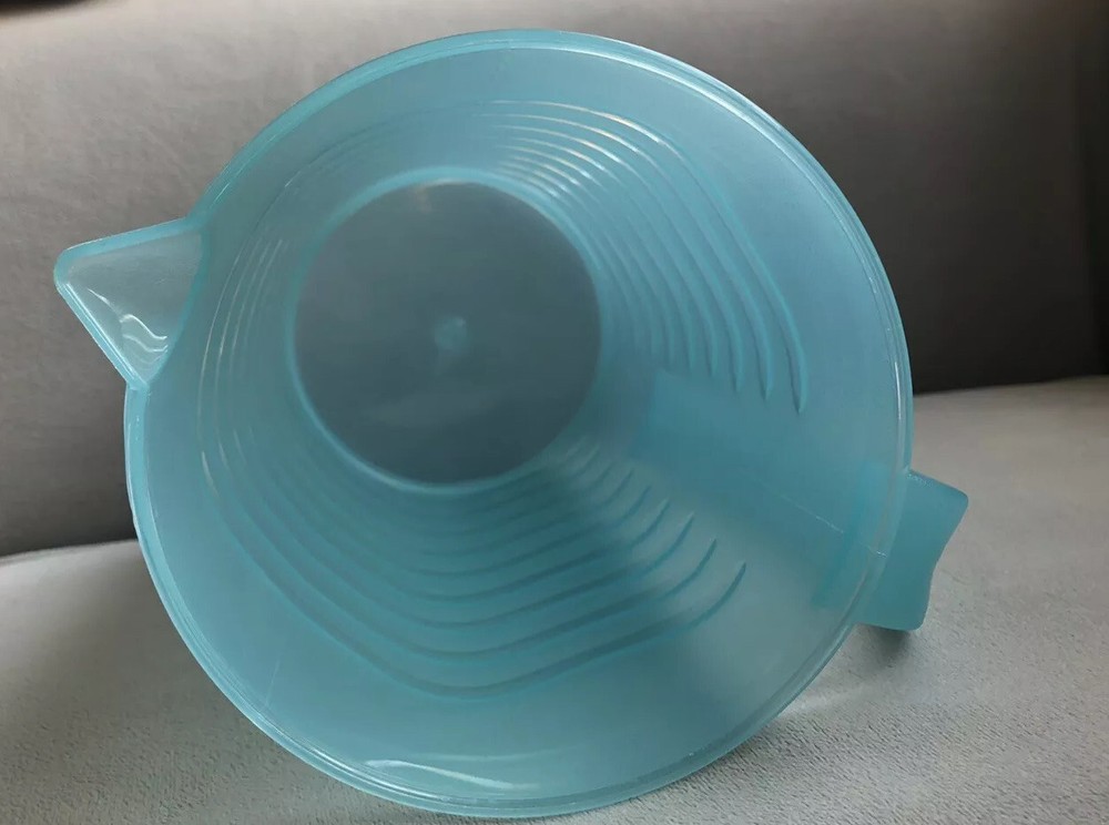 Vintage 1990’s 2 QT Aqua Wavy Pitcher, Plastic