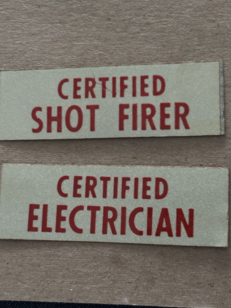 Coal Mining Stickers. Item 20