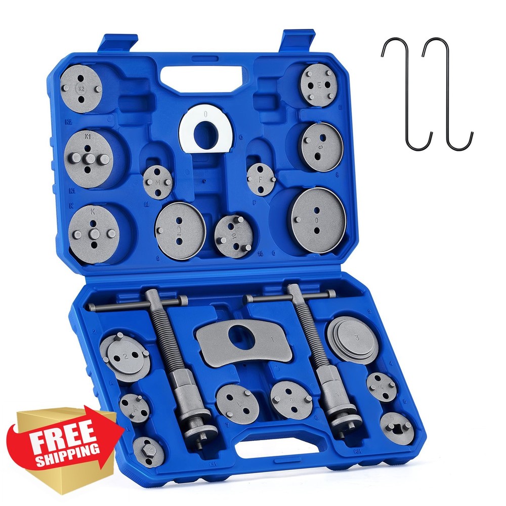 Orion Motor Tech 24pc Brake Caliper Compression Tool Set Wind Back