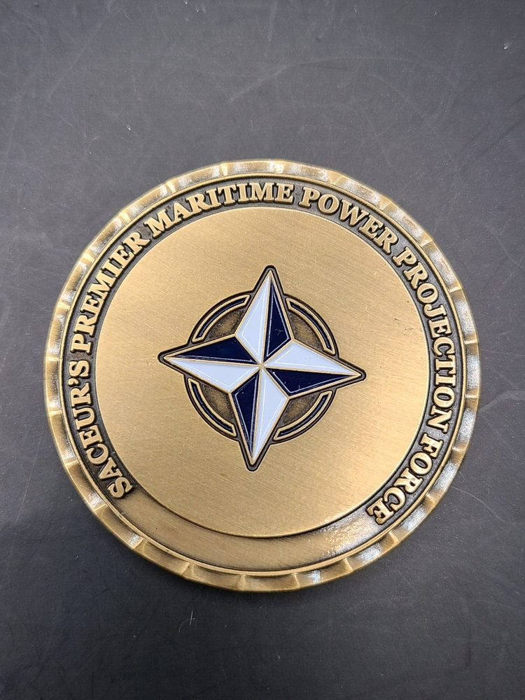 NATO NAVAL STRIKING AND SUPPORT FORCES 2" CHALLENGE COIN