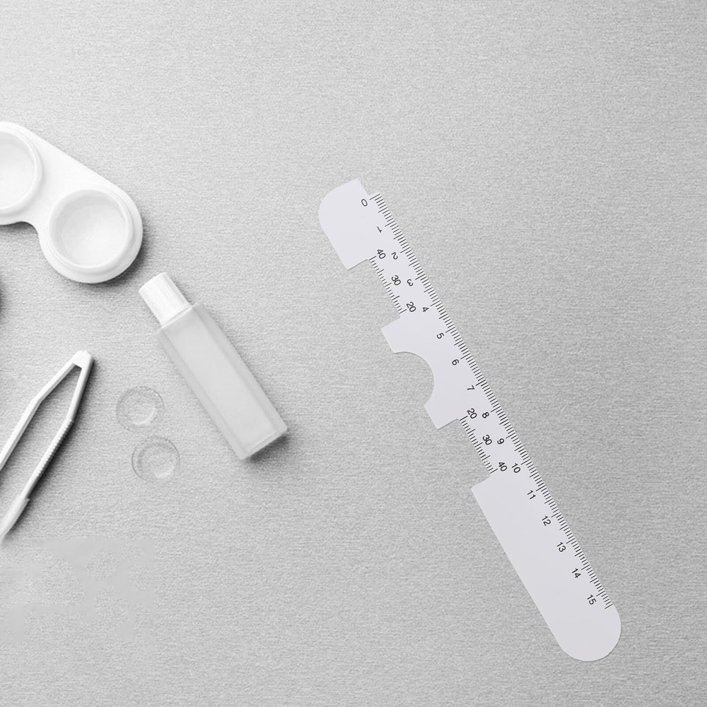 10pcs PD Ruler Eye Tool Plastic Practical for Hospital Clinic White