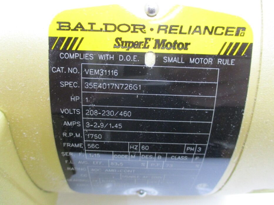 BALDOR VEM31116 NSMP