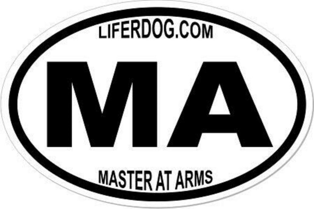 4x6 USN  MA MASTER AT ARMS STICKER