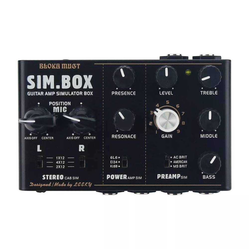 SIM BOX Electric Guitar Amp Simulator Box Cabinet Simulator Effect