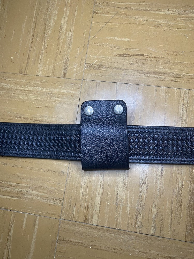 Black Basketweave Duty Belt, with Accessories