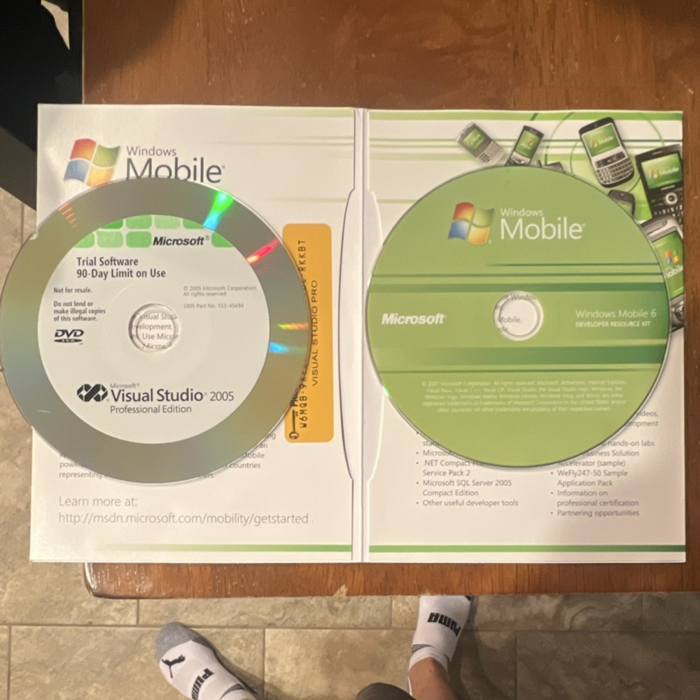 Microsoft Windows Mobile 6 Developer Resource Kit DVD Visual Studio Trial Eng