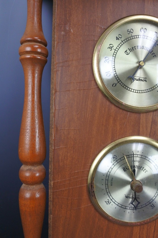 Verichron Model 45 Wall Mount Thermometer Barometer Hygrometer