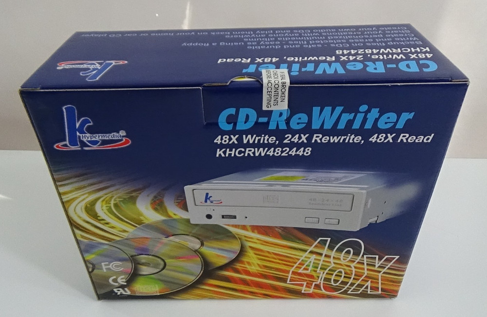 K Hypermedia CD-ReWriter 48x Write, 24X Rewrite, 48X Read #680