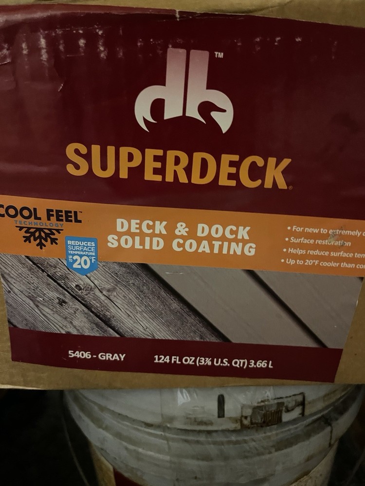 SHERWIN WILLIAMS SUPERDECK DECK & DOCK SOLID COATING 5406 GRAY 124 FL OZ